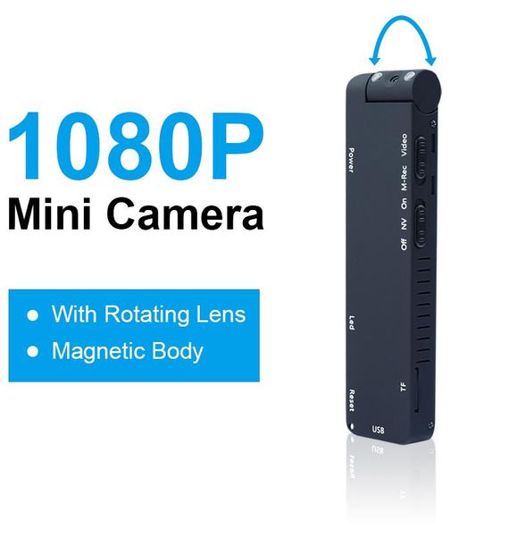 

mini hd digital camera micro magnetic body instant motion detection loop recording camcorder cameras