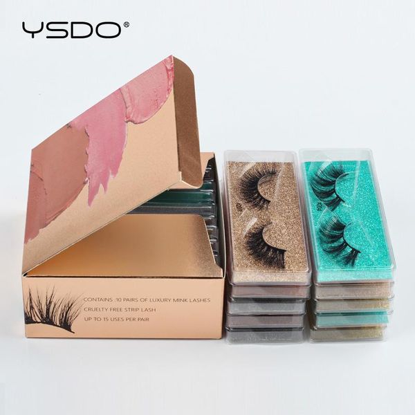 

false eyelashes ysdo wholesale maquiagem natural mink maquillaje lashes 5/10/20/50/100 pcs 3d bulk makeup faux cils