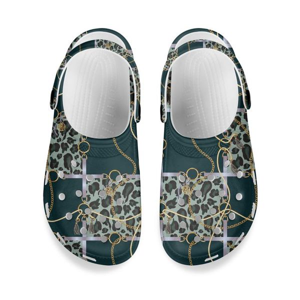 

sandals kuiliu women beach vintage tribal pattern summer hole garden shoes non-slip flats home slippers flip flop, Black