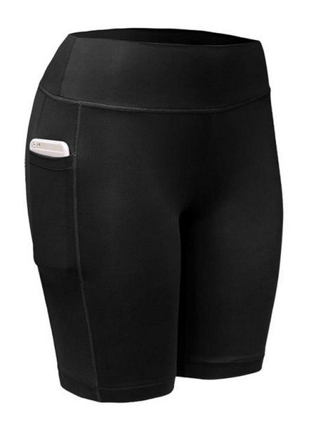 

yoga outfit women gym shorts high waist push up cycling sport leggings phone pockets for femme running fitness trainning short pants