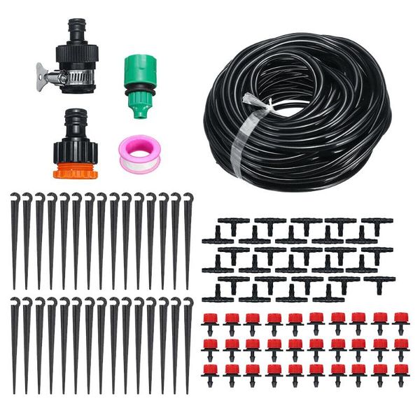 

watering equipments 5-25m micro drip irrigation auto timer self plant garden hose system5-25m w