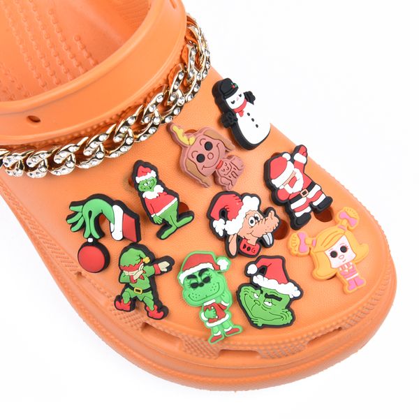 

christmas holiday shoes santa claus funny rubber snowman shoes, White;pink