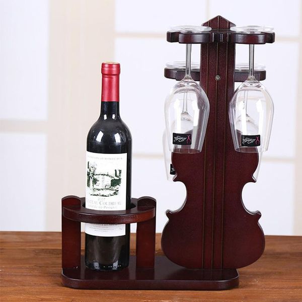 

tablewine racks creative wood violin rack ornament glass cap holder home decor storage kitchen bar decoration accessories wedding gift