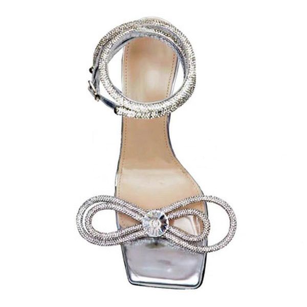 

dress shoes 2021 solid silver female rhinestone thin high heel sandals square toe ankle strap buckle slingback women, Black