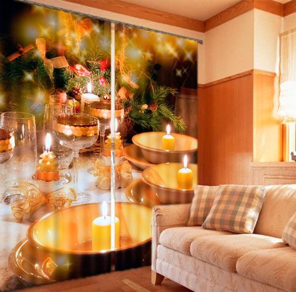 

curtain & drapes babson christmas table 3d digital printing diy advanced custom po