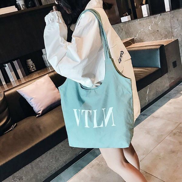 

evening bags female big canvas shopping tote bag reusable extra large grocery eco environmental shopper shoulder for young girl