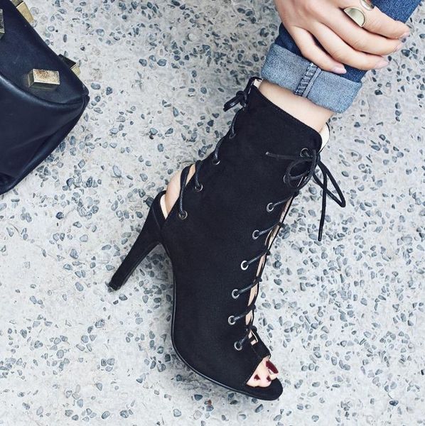 

boots fashion thin prom lady stilettos high heels slippers women dance shoes female for women's sandals latin, Black