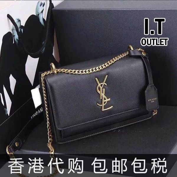 

[authentic] hong kong leather 2021 new fashion small ck chain foreign style high-grade sense messenger bag