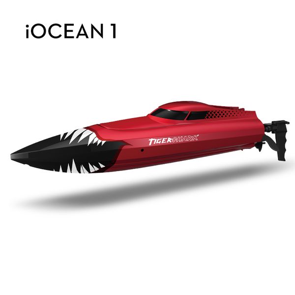 

new rc boat 2.4g full frequency high speed shark boat 150 meters remote control distance childrens toy game remote control boat