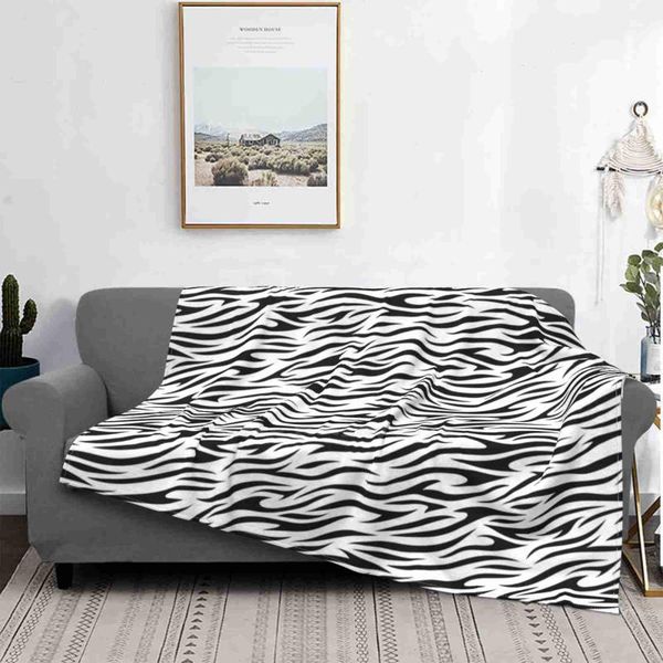 

blankets abstract black and white zebra print creative design comfortable flannel blanket stripes african animal skin