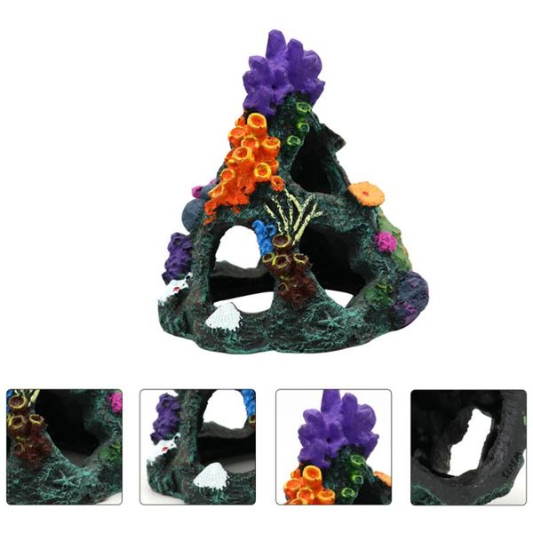 

decorations 1pc resin fish tank decor coral reef underwater