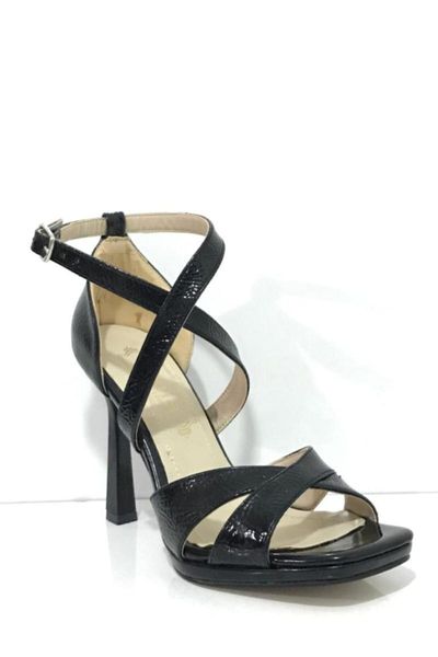 

sandals women's heels arched 6610, Black