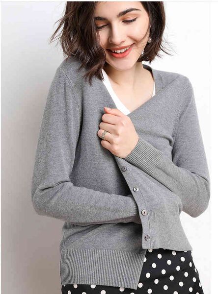 

women's sweaters female sweater cardigan gola v, knitted b91 h5g0, White;black