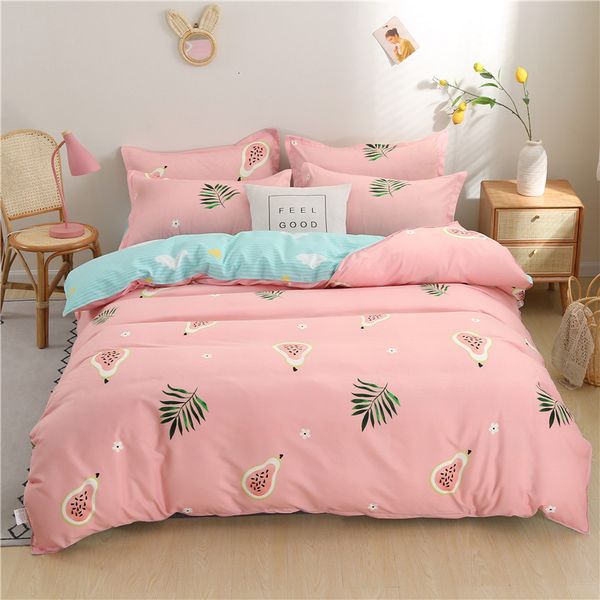 

aloe cotton 4-piece sheet 3-piece fashion simple soft skin friendly bedding