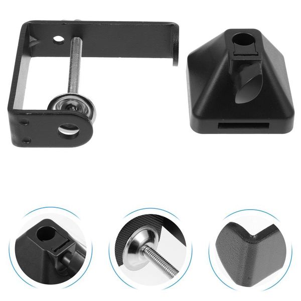

cell phone mounts & holders 1pc multipurpose microphone holder base iron stand clamp (black)