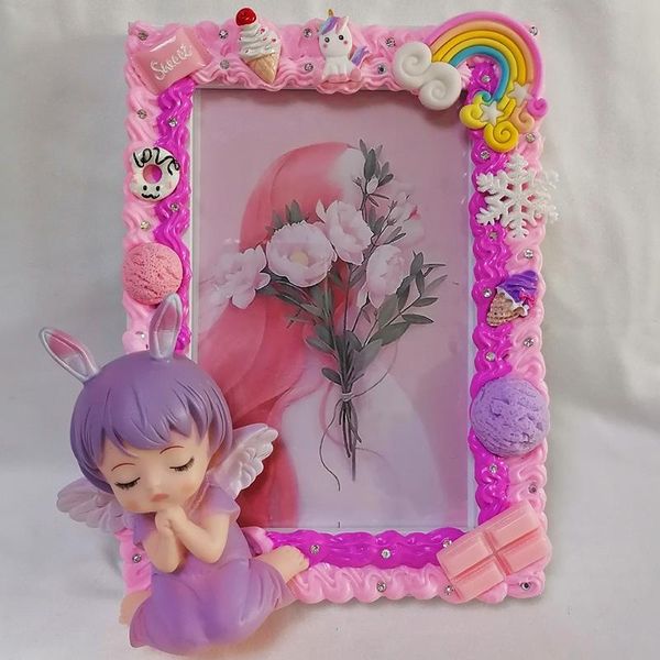 

frames bling handmade sparkling pastoral style po frame crystal rhinestones children baby pets lovely gift