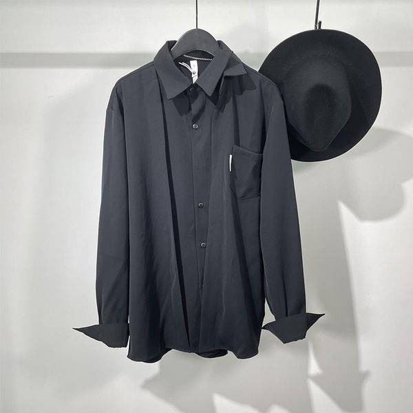 

men's casual shirts personality men high street style clothing spring male autumn, White;black