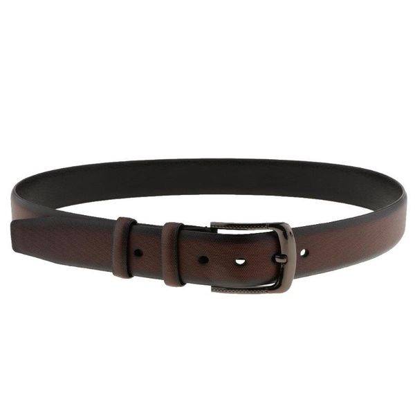 

belts fashion mens leather waist strap pin alloy buckle trousers, Black;brown