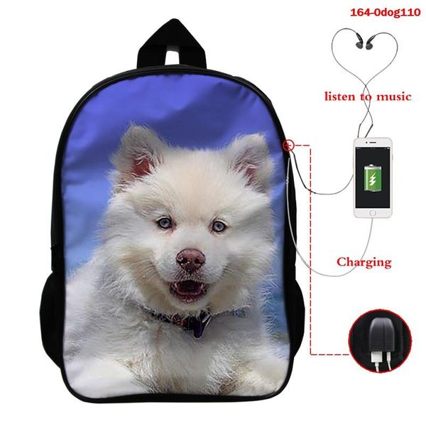 

backpack funny 3d dog print kids backpacks animal prints children shoulder school bagpack mochilas bags for women