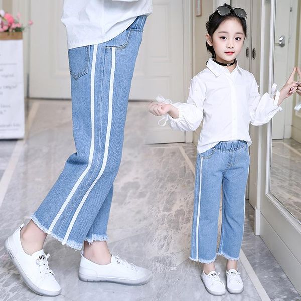 

girls jeans for kids spring autumn trousers children fashion denim pants baby boys jean infant clothing shorts, Black