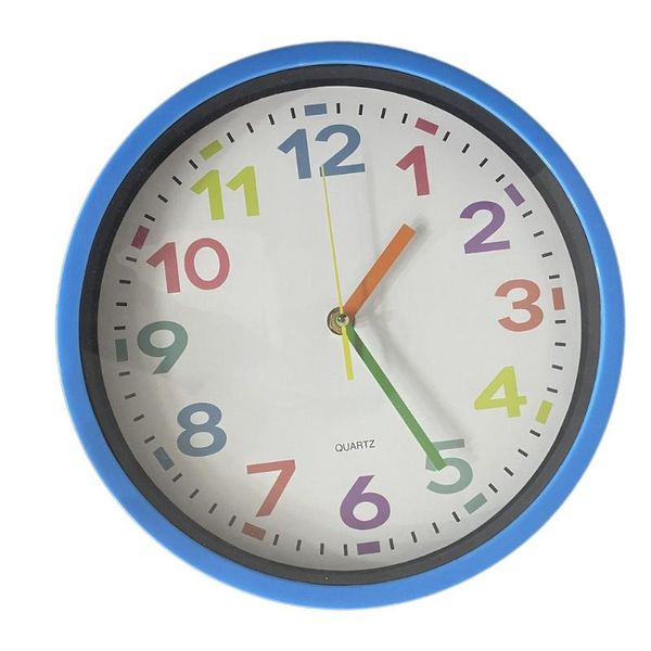 

practical children's bedroom decoration wall clock time teaching durable round gift party favor