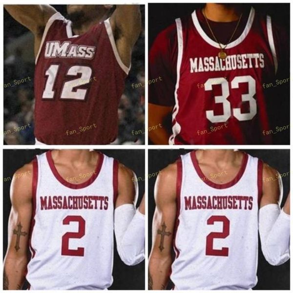 

ncaa college umass minutemen basketball jersey 10 sean east 33 tre mitchell 23 t.j. weeks 12 carl pierre 5 samba diallo 4 keon clergeot cust, Black