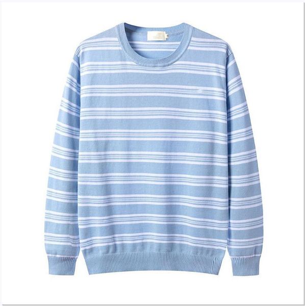 

designer 2021 new fashion spring winter stripe men's sweater o-neck casual knit jumpers zip sweaters mens long pullovers famous knittin, White;black
