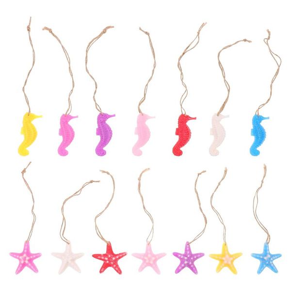 

pendant necklaces 14pcs resin crafted hanging christmas tree mediterranean, Silver