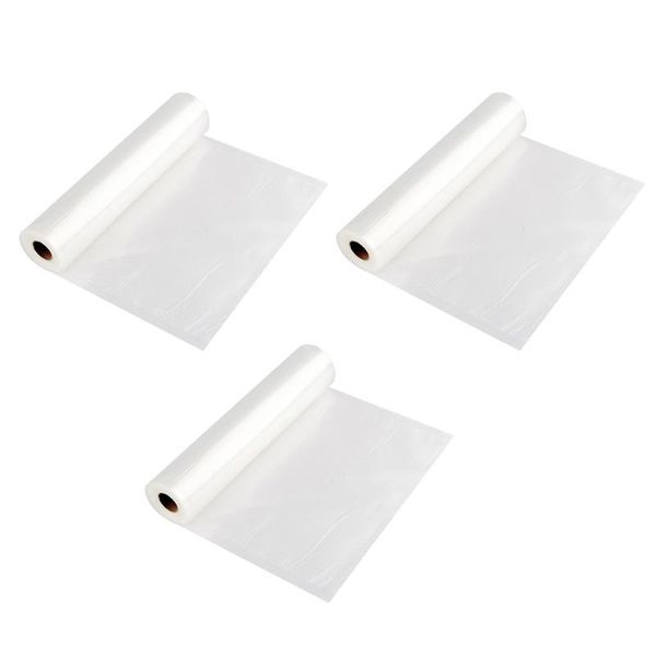 

storage bags 3 rolls multipurpose vacuum kitchen food (white)
