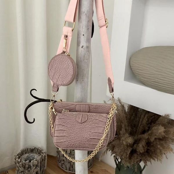 

evening bags leather shoulder bag 3 in 1 women cross body crossbody with set purse