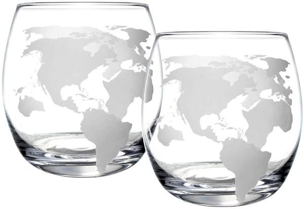 

wine glasses etched globe whiskey set of 2 old fashioned for burbon 210423-05