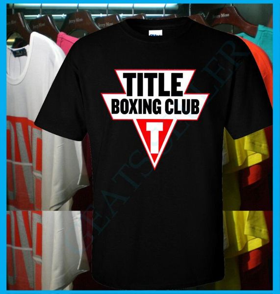 

men's t-shirts title boxing club logo t shirt s 2xl sporting goods equipment apparel, White;black