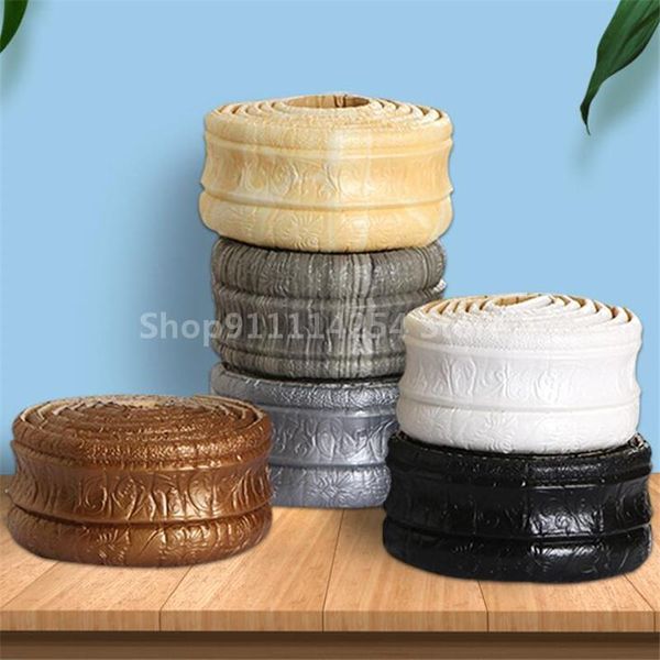 

wallpapers 3d pvc self-adhesive waterproof border wall sticker corner line edge strip tiles skirting wallpaper