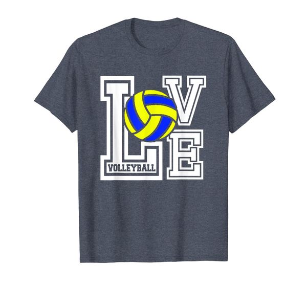 

volleyball shirt - love volleyball sports, White;black