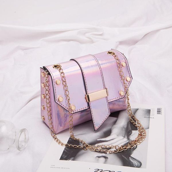 

evening bags 2021 colorful small square bag with chain fashion mini shoulder european and american trends