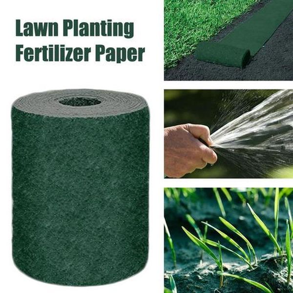 

lawn planting fertilizer paper grass seed mat blanket ecological biodegradable carpet decorative flowers & wreaths