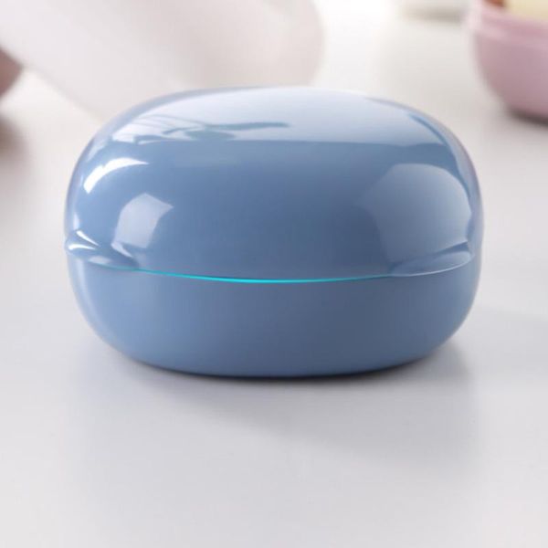 

soap dishes 1pc round portable box waterproof leachate dish holder for trip outdoor