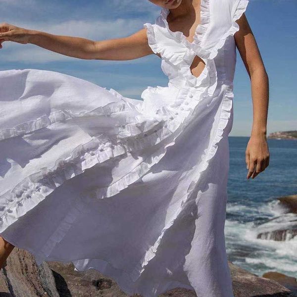 

summer temperament flower side patchwork dresses for women hollow out waist white fashion office lady vestidos 210525, Black;gray