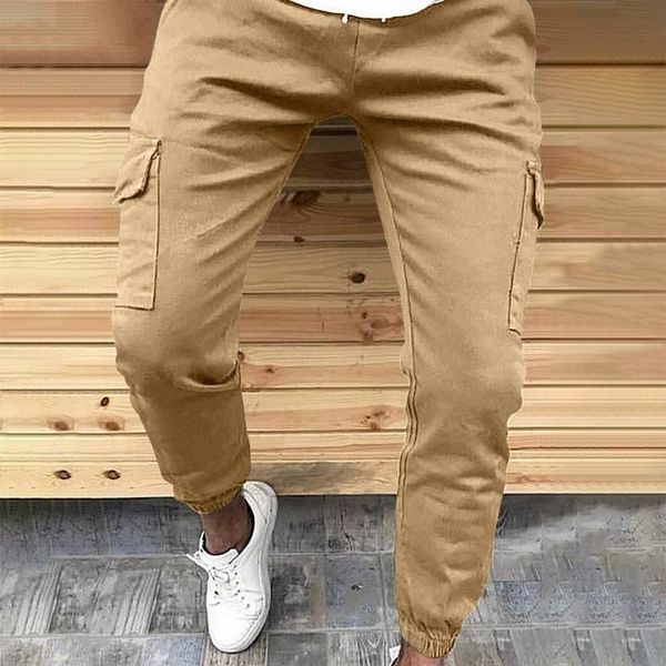 

men's pants four seasons small feet casual splicing street clothes hip hop style sports men jogging, Black
