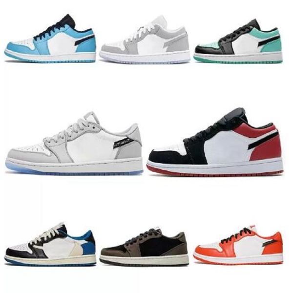 

2022 basketball shoes unc mens 1 1s low pine green pairs university blue smoke grey black white ts obsidian women yellow banned bred chicago