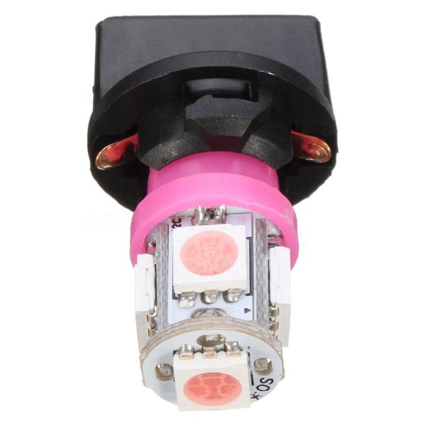 

dash led bulbs gauge light purple t10 194 + sockets 10pcs 18mm smd emergency lights