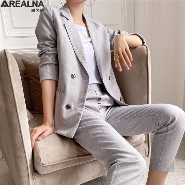 

piece set women suit blazer and pants ol uniform jacket pant two outfits business office lady work women's, White