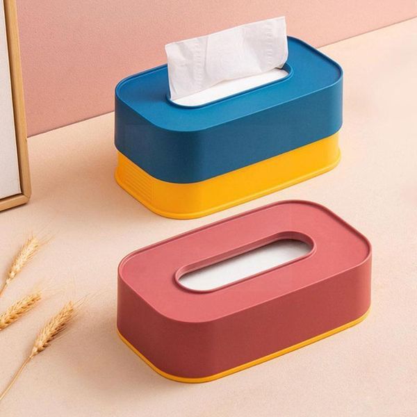 

tissue boxes & napkins box deskpaper holder two-color dispenser ornament organizer decoration wet napkin r8h2 storage wipes c1h5