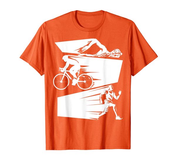 

triathlon swim bike run | cute sports lover funny gift t-shirt, White;black