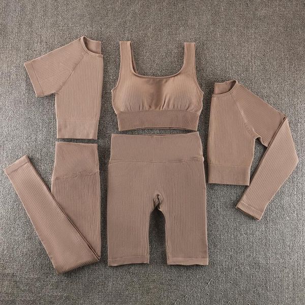

yoga outfit seamless set suit for fitness workout clothes sportswear sport woman pants gym clothing shorts