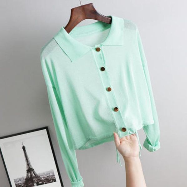 

women's knits & tees [ewq] korea autumn casual trend women lapel single-breasted fashion drawstring long-sleeved knitted cardigan coat, White