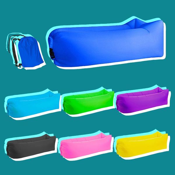 

inflatable sofa lazy bag camping hammock foldable four seasons ultralight air bed lounger outdoor product camp furniture