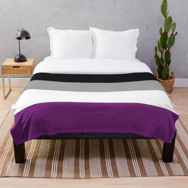 

blankets asexual flag blanket personalized on for the sofa/bed/car portable 3d kid home textiles