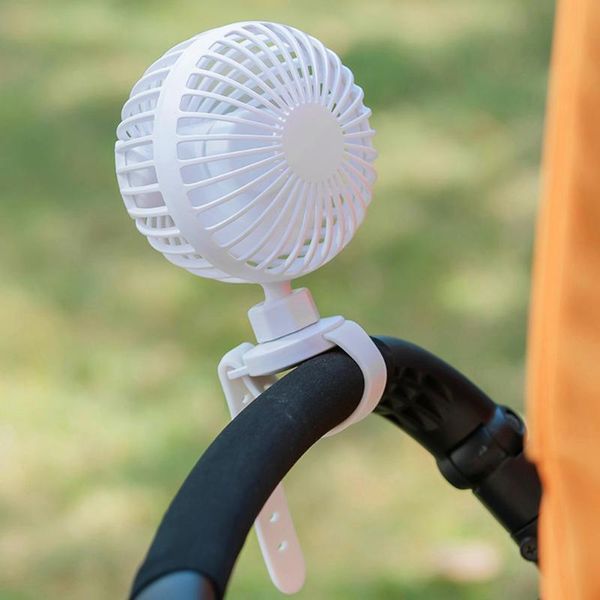 

electric fans usb rechargeable fan with comfortable wrist strap portable mini clip cooling for indoors outdoors baby stroller