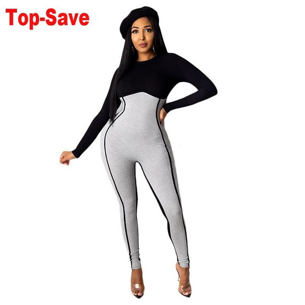

women's jumpsuits & rompers long sleeve knitted skinny bodysuit women autumn winter casual vintage body fashion elegant bandage party j, Black;white